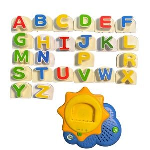 LEAPFROG Sunshine Fridge Phonics Magnetic Alphabet Set WORKS Missing O & Q